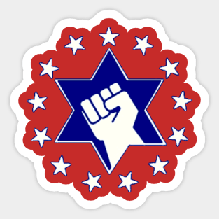 American Jewish Fist Sticker